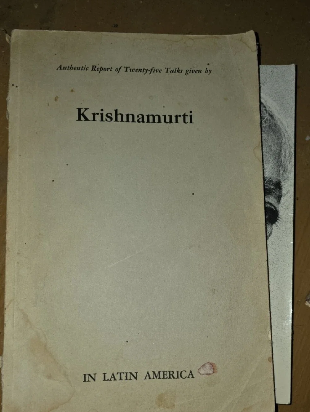 Krishnamurti Spuritual Lot Booklet Collection - White, Orange, Blue Covers